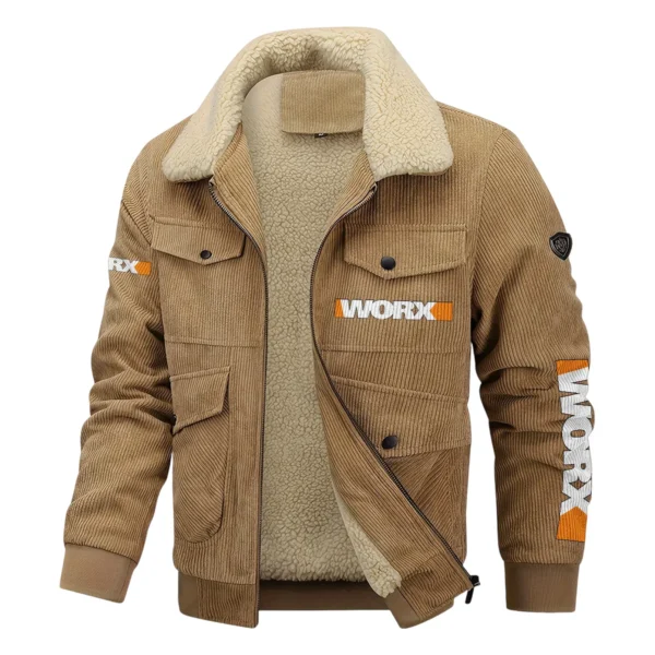 Worx Exclusive LogoThickened Corduroy Jacket Carpenter QTCAP020125A01WOR - Khaki