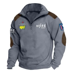 More golf Masters Tournament Exclusive Logo Tactical Quarter-Zip Sweatshirt Gift For Loves HO100125A1MTMOR - Dark Gray