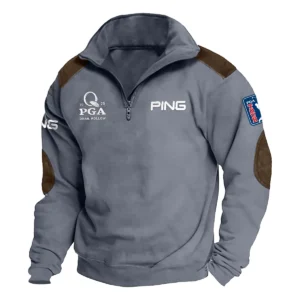 Ping 2025 PGA Championship Exclusive Logo Tactical Quarter-Zip Sweatshirt Gift For Loves HO100125A1PGCPI - Dark Gray