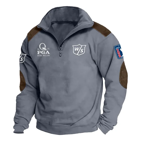 Wilson Staff 2025 PGA Championship Exclusive Logo Tactical Quarter-Zip Sweatshirt Gift For Loves HO100125A1PGCWS - Dark Gray