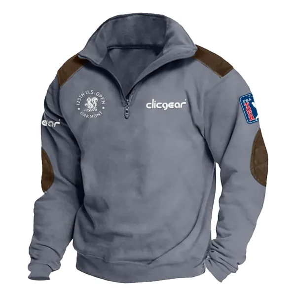 Clicgear 125th U.S. Open Exclusive Logo Tactical Quarter-Zip Sweatshirt Gift For Loves HO100125A1USGCLI - Dark Gray