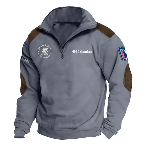 Columbia 125th U.S. Open Exclusive Logo Tactical Quarter-Zip Sweatshirt Gift For Loves HO100125A1USGCOL - Dark Gray