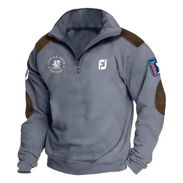 FootJoy 125th U.S. Open Exclusive Logo Tactical Quarter-Zip Sweatshirt Gift For Loves HO100125A1USGFJ - Dark Gray