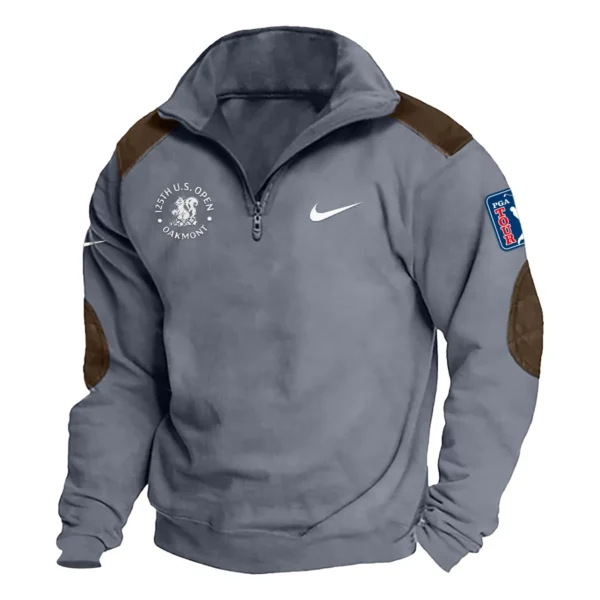 Nike 125th U.S. Open Exclusive Logo Tactical Quarter-Zip Sweatshirt Gift For Loves HO100125A1USGNK - Dark Gray