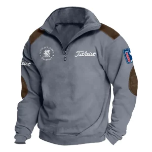 Titleist 125th U.S. Open Exclusive Logo Tactical Quarter-Zip Sweatshirt Gift For Loves HO100125A1USGTL - Dark Gray