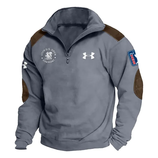 Under Armour 125th U.S. Open Exclusive Logo Tactical Quarter-Zip Sweatshirt Gift For Loves HO100125A1USGUA - Dark Gray