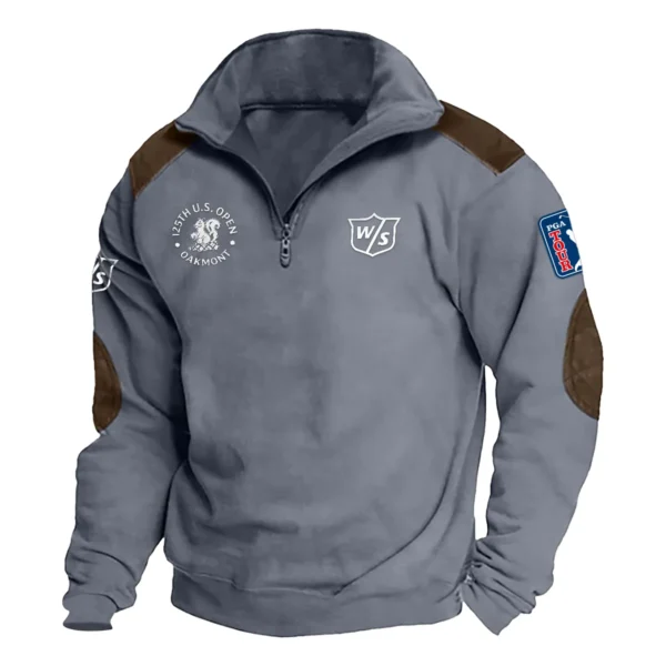 Wilson Staff 125th U.S. Open Exclusive Logo Tactical Quarter-Zip Sweatshirt Gift For Loves HO100125A1USGWS - Dark Gray