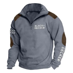 Black and Decker Carpenter Exclusive Logo Tactical Quarter-Zip Sweatshirt Gift For Loves QTCAP180125A1BD - Dark Gray