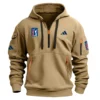 Adidas PGA Tour Champions Exclusive Logo Hoodie Half Zipper HO041124A1ADPGA - Gray