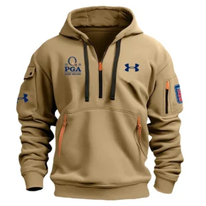 Under Armour 2025 PGA Championship Exclusive Logo Hoodie Half Zipper HO041124A1UAPGC - Khaki