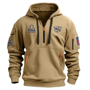 Wilson Staff 2025 PGA Championship Exclusive Logo Hoodie Half Zipper HO041124A1WSPGC - Khaki