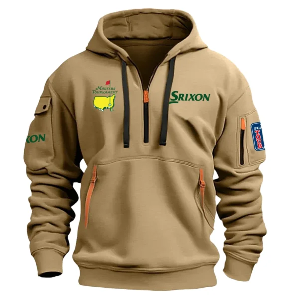 Special Release Srixon Masters Tournament Hoodie Half Zipper HOMT041124A1SR - Khaki