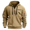 Metabo HPT Exclusive Logo Hoodie Half Zipper Carpenter Fans Loves QTCAP020125A02HPT - Gray