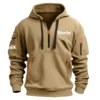 Ronix Exclusive Logo Hoodie Half Zipper Carpenter Fans Loves QTCAP020125A02RO - Gray