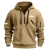 Worx Exclusive Logo Hoodie Half Zipper Carpenter Fans Loves QTCAP020125A02WOR - Gray