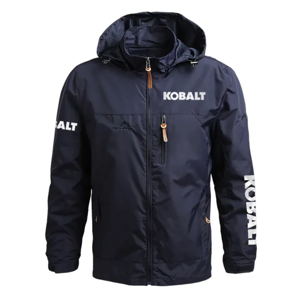 Kobalt Exclusive Logo Waterproof Outdoor Jacket Carpenter QTCAP311224A2KO - Blue