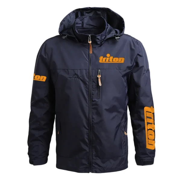 Triton Tools Exclusive Logo Waterproof Outdoor Jacket Carpenter QTCAP311224A2TT - Blue