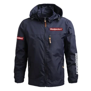 Woodpeckers Exclusive Logo Waterproof Outdoor Jacket Carpenter QTCAP311224A2WO - Blue