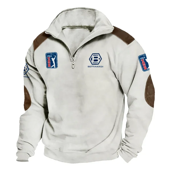 Bettinardi Golf PGA Tour Champions Exclusive Logo Tactical Quarter-Zip Sweatshirt Gift For Loves HO100125A1PGABG - Milky White