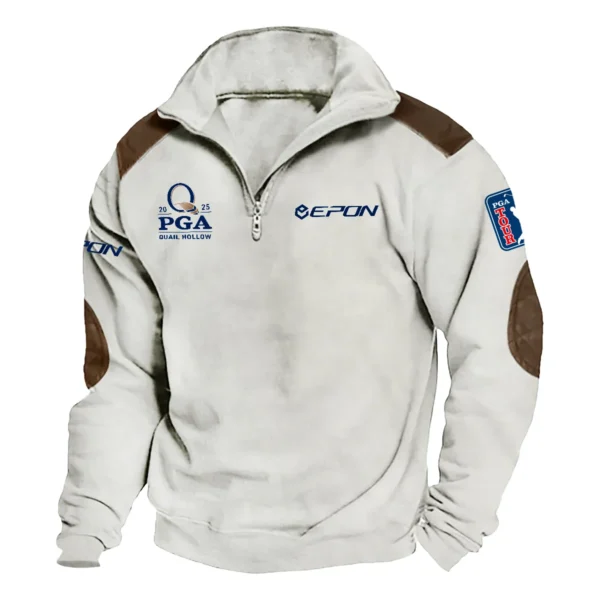 Epon 2025 PGA Championship Exclusive Logo Tactical Quarter-Zip Sweatshirt Gift For Loves HO100125A1PGCEPO - Milky White