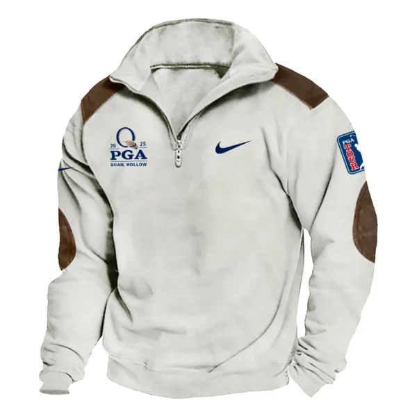 Nike 2025 PGA Championship Exclusive Logo Tactical Quarter-Zip Sweatshirt Gift For Loves HO100125A1PGCNK - Milky White