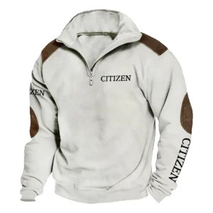 Citizen Carpenter Exclusive Logo Tactical Quarter-Zip Sweatshirt Gift For Loves QTCAP180125A1CI - Milky White