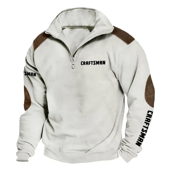 Craftsman Carpenter Exclusive Logo Tactical Quarter-Zip Sweatshirt Gift For Loves QTCAP180125A1CRA - Milky White