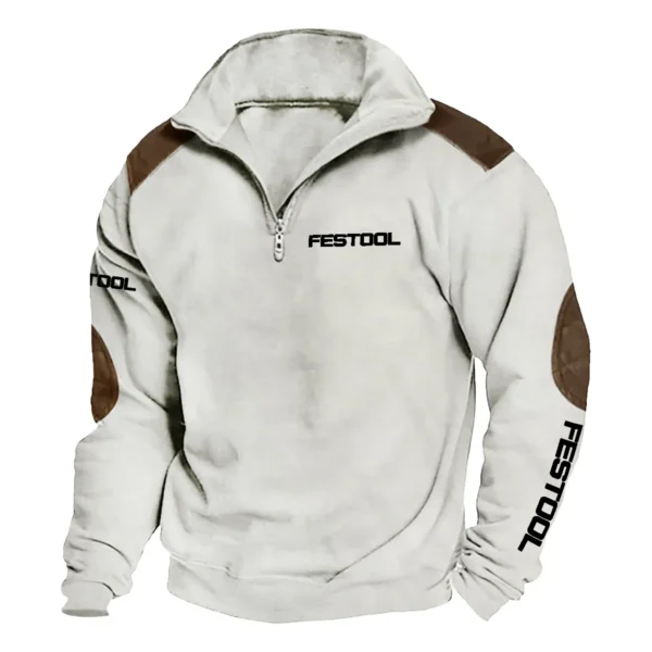 Festool Carpenter Exclusive Logo Tactical Quarter-Zip Sweatshirt Gift For Loves QTCAP180125A1FES - Milky White