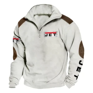 Jet Tools Carpenter Exclusive Logo Tactical Quarter-Zip Sweatshirt Gift For Loves QTCAP180125A1JT - Milky White