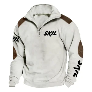 Skil Carpenter Exclusive Logo Tactical Quarter-Zip Sweatshirt Gift For Loves QTCAP180125A1SK - Milky White