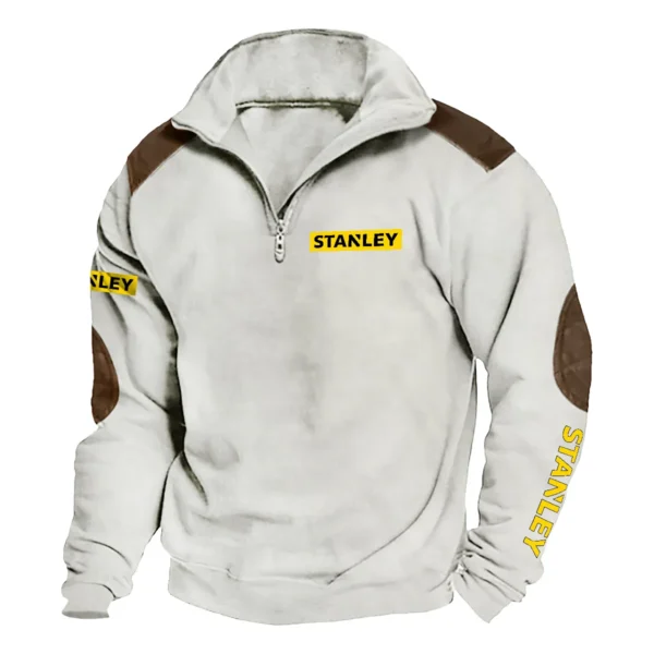 Stanley Carpenter Exclusive Logo Tactical Quarter-Zip Sweatshirt Gift For Loves QTCAP180125A1STA - Milky White