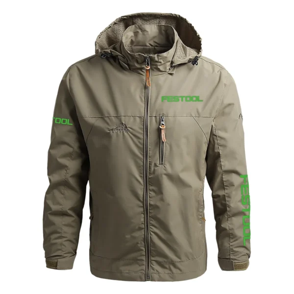 Festool Exclusive Logo Waterproof Outdoor Jacket Carpenter QTCAP311224A2FES - Khaki