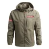 Woodpeckers Exclusive Logo Waterproof Outdoor Jacket Carpenter QTCAP311224A2WO - Army Green