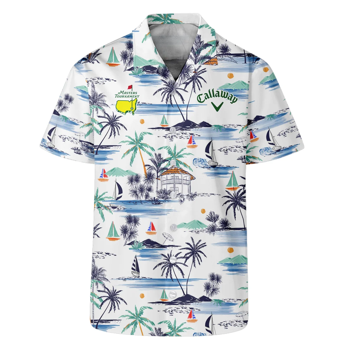 Artistic Seamless Summer Island Pattern Masters Tournament Callaway Hawaiian Shirt Style Classic Oversized Hawaiian Shirt