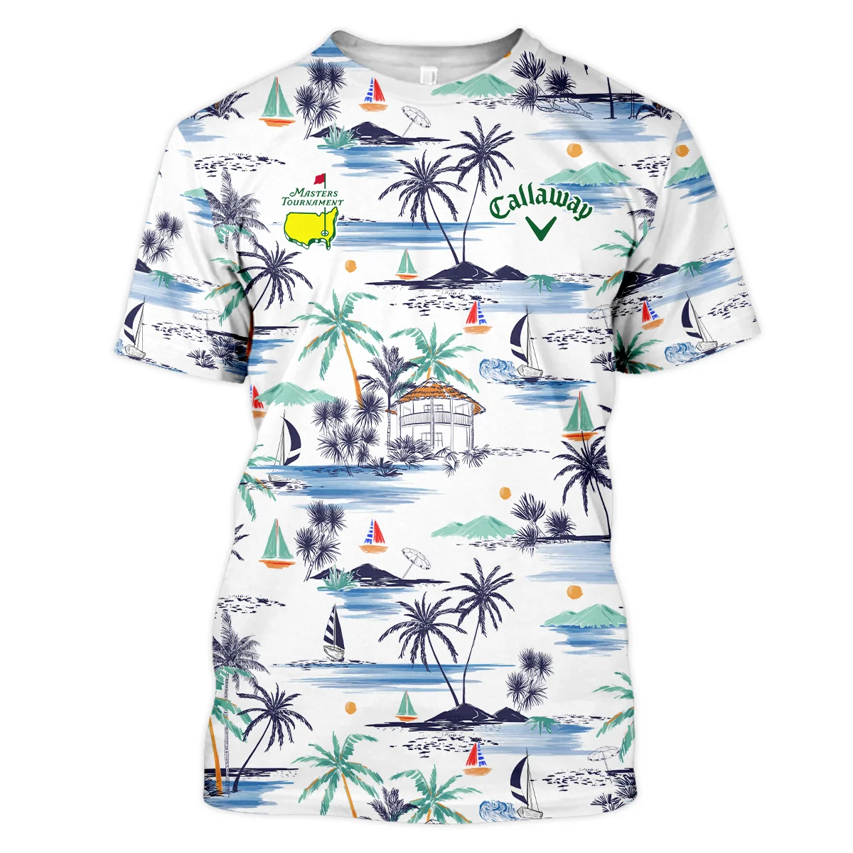 Artistic Seamless Summer Island Pattern Masters Tournament Callaway Unisex T-Shirt Style Classic T-Shirt