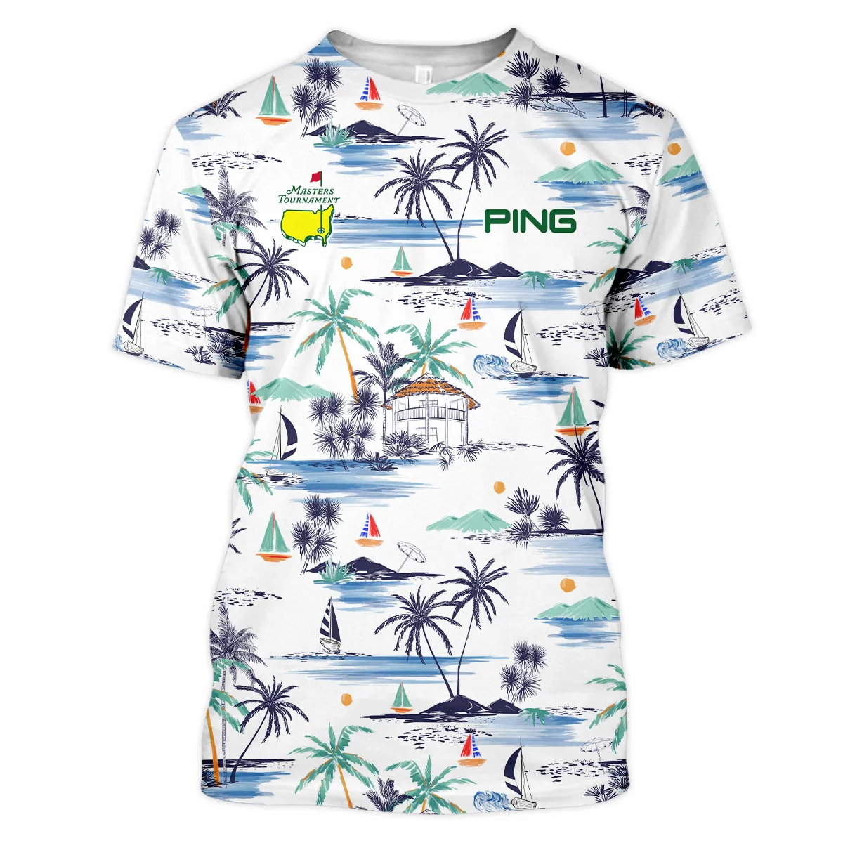 Artistic Seamless Summer Island Pattern Masters Tournament Callaway Unisex T-Shirt Style Classic T-Shirt