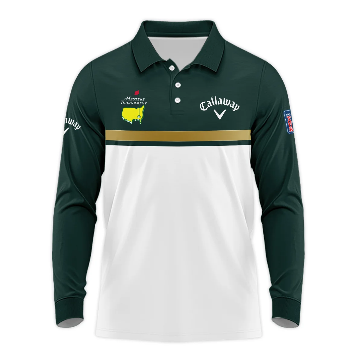 Callaway Long Polo Shirt Masters Tournament Personalized, Elegant Design Rare Design, HOMT09122301CLWLPL