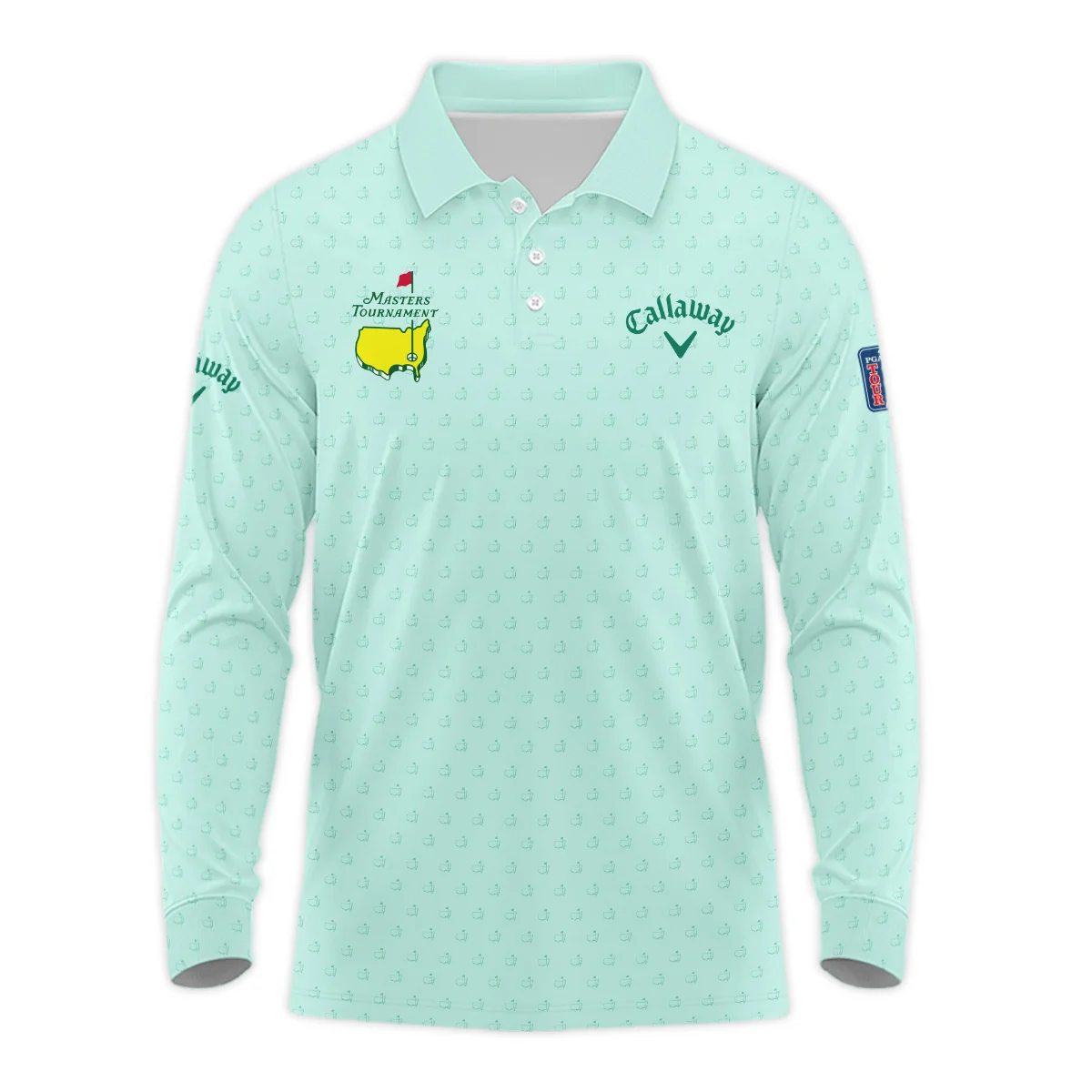 Callaway Long Polo Shirt Personalized Masters Tournament, Exclusive Design Limited Availability, HOMT070125A04CLWLPL