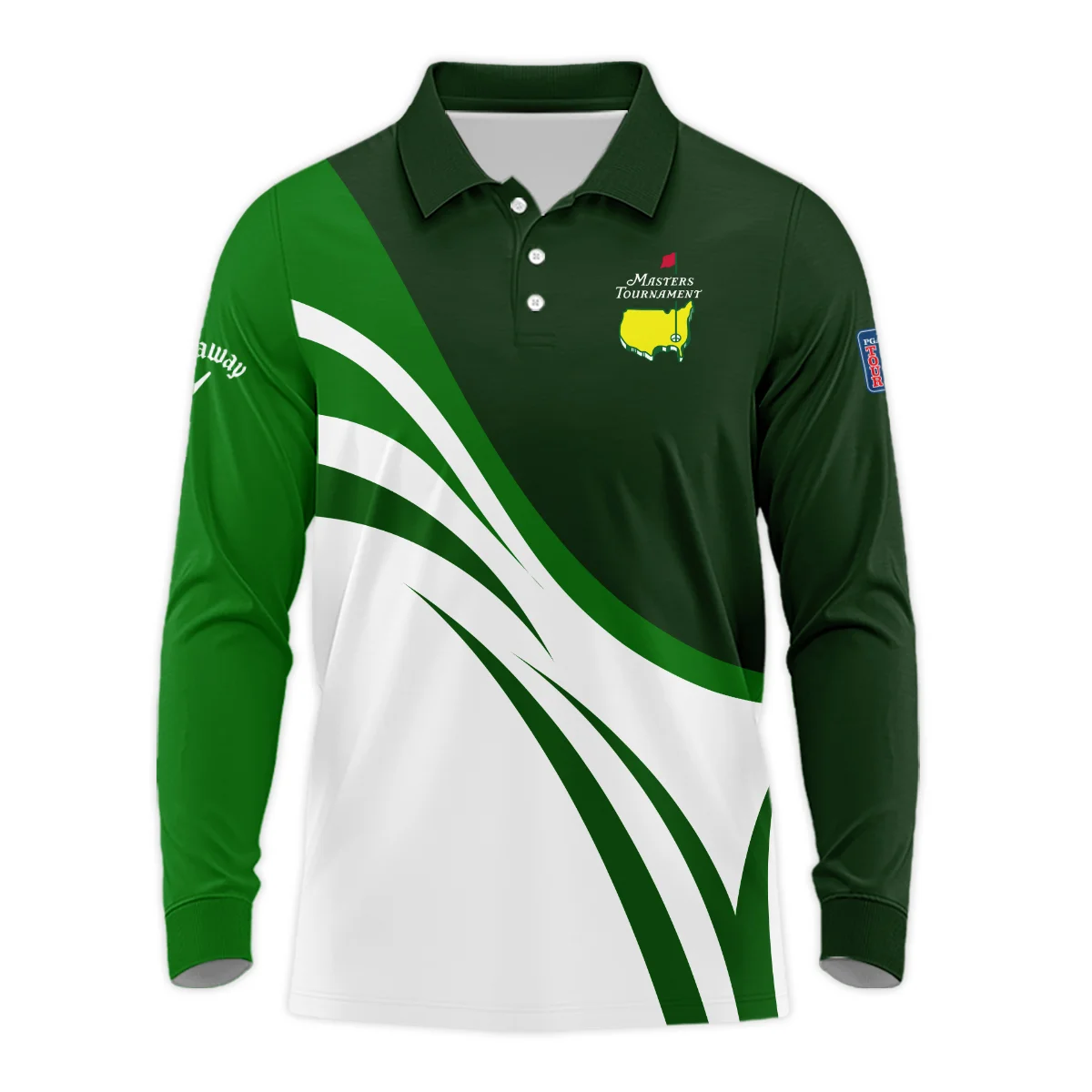 Callaway Long Polo Shirt Personalized Masters Tournament, Limited Edition Comfort Fit, HOMT070125A01CLWLPL