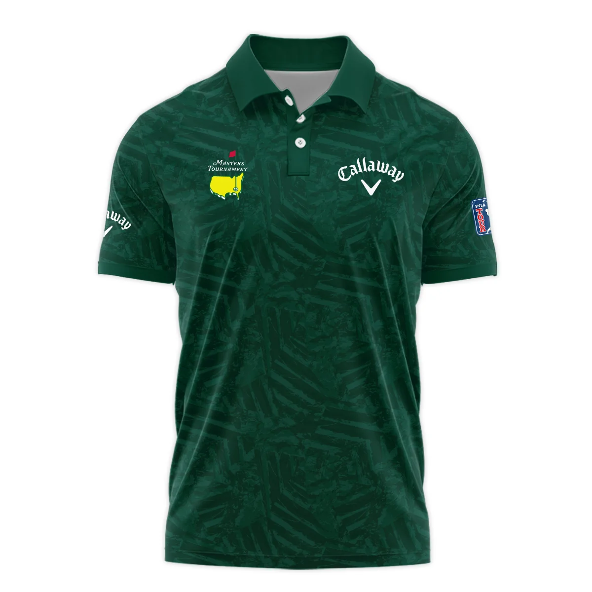 Callaway Masters Tournament Green Stratches Seamless Pattern Polo Shirt Style Classic Polo Shirt For Men