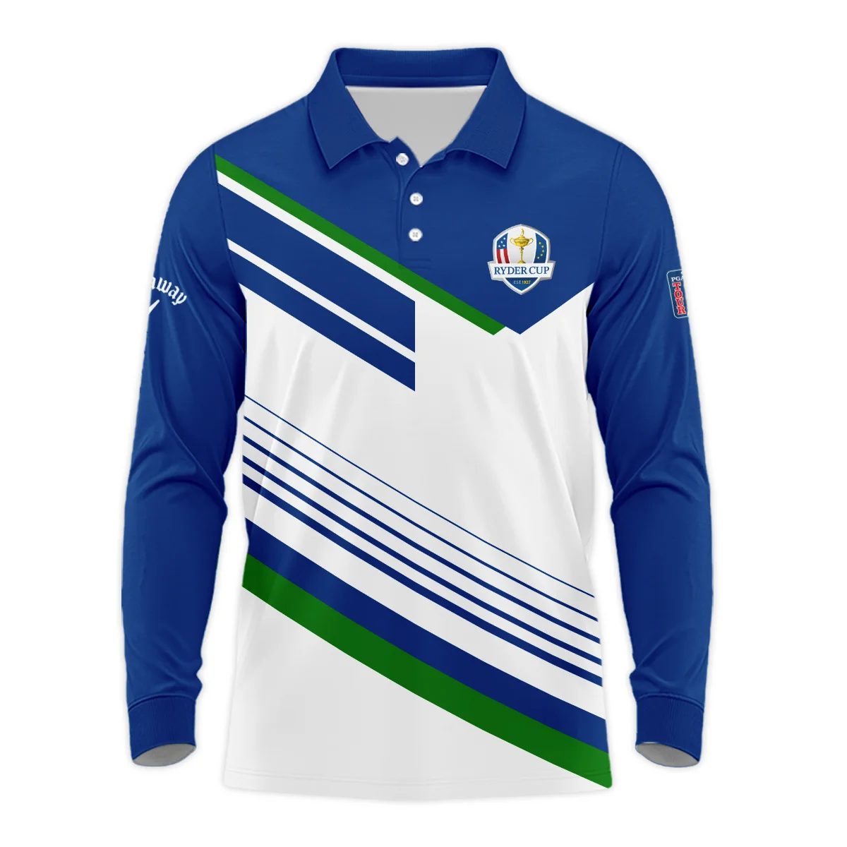 Callaway Personalized Ryder Cup Long Polo Shirt, Special Release Tournament Ready, HORC131224A01CLWLPL