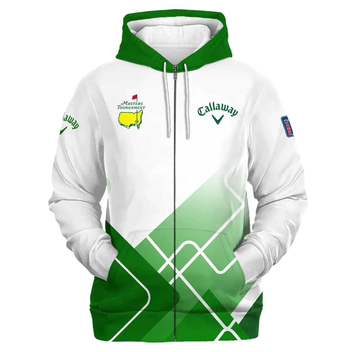 Callaway Personalized Zipper Hoodie Masters Tournament, On-Course Comfort Durable Design, HOMT021224A02CLWZHD