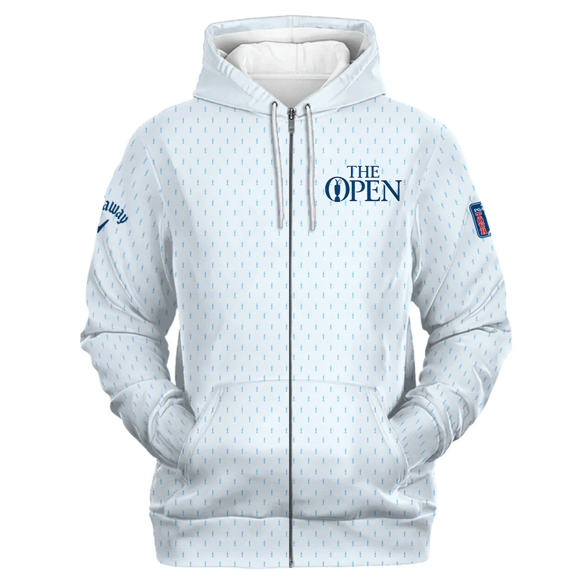 Callaway Personalized Zipper Hoodie The Open Championship, Modern Fit Classic Golf Style, HOTOC111224A01CLWZHD