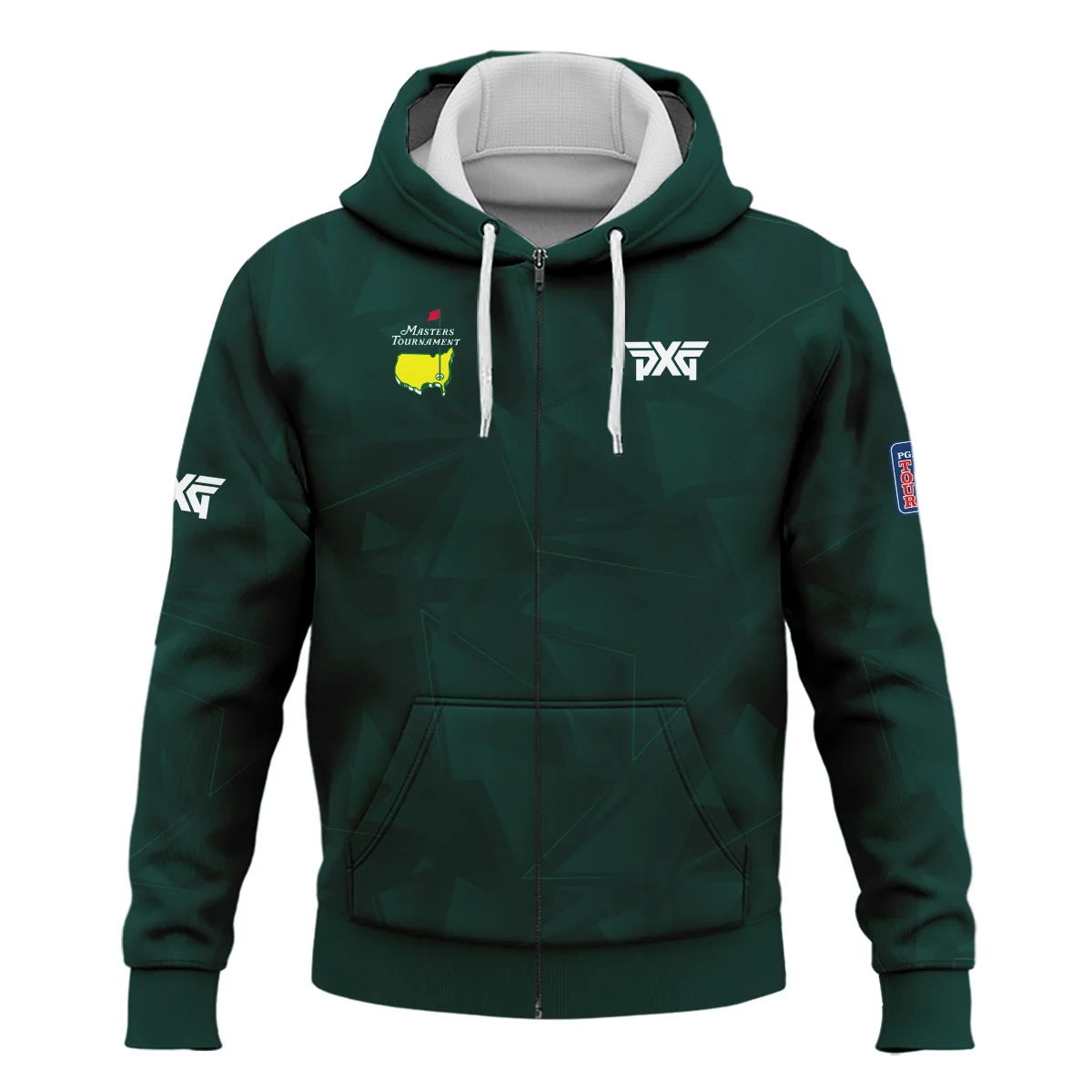 Dark Green Abstract Sport Masters Tournament Ping Zipper Hoodie Shirt Style Classic Zipper Hoodie Shirt