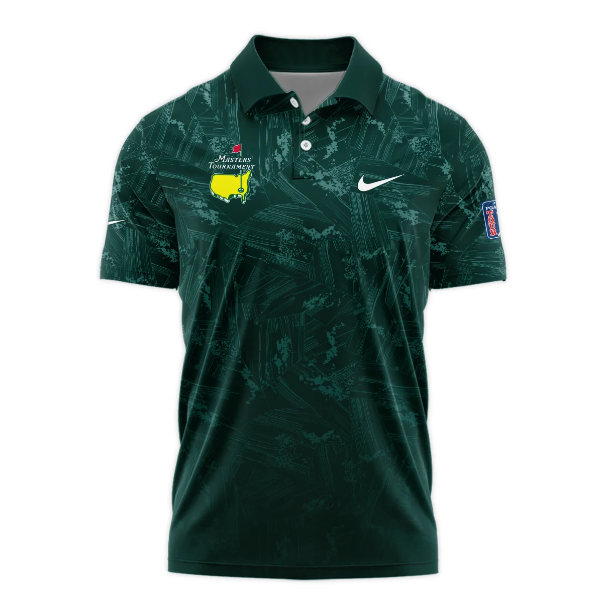 Dark Green Background Masters Tournament Nike Polo Shirt Style Classic Polo Shirt For Men