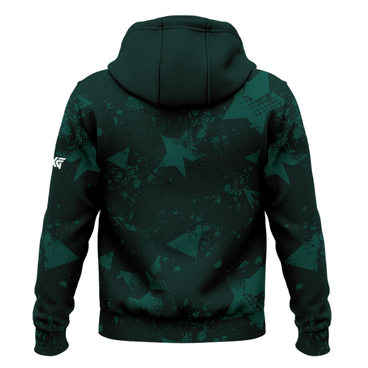 Dark Green Grunge Stars Pattern Golf Masters Tournament Zipper Hoodie Shirt Style Classic Zipper Hoodie Shirt