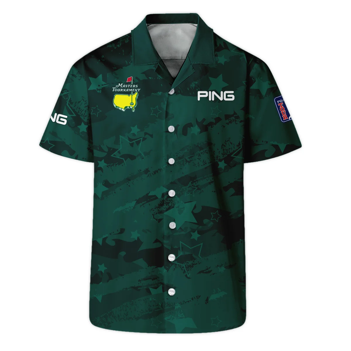 Masters Tournament Dark Green Gradient Golf Sport Adidas Hawaiian Shirt Style Classic Oversized Hawaiian Shirt