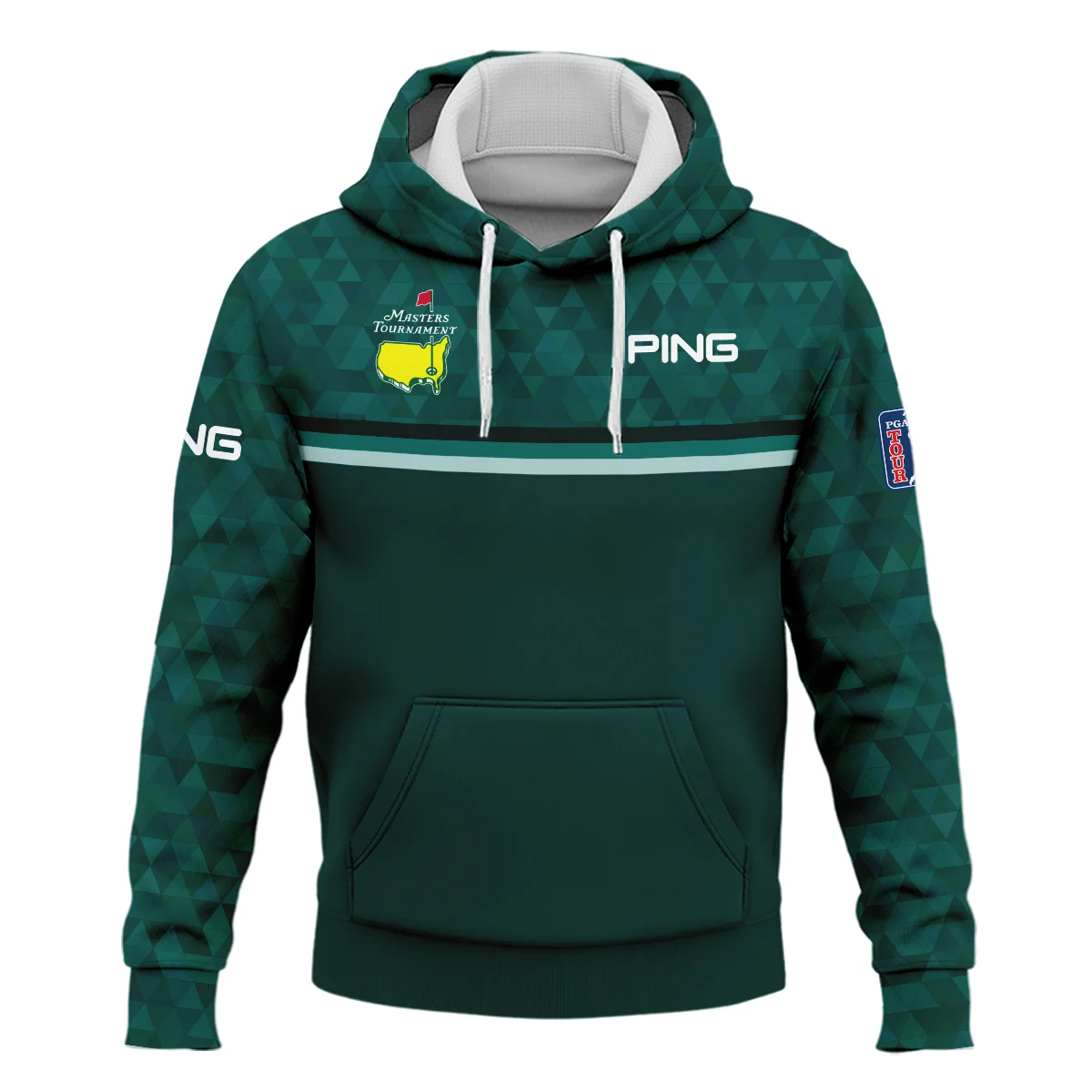 Abstract Dark Green Zigzag Background Masters Tournament Ping Hoodie Shirt Style Classic Hoodie Shirt