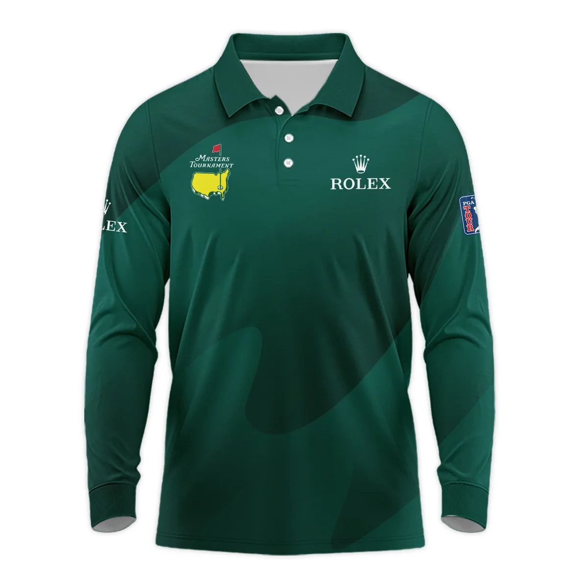 Golf For Sublimation Sport Green Masters Tournament Rolex Long Polo Shirt Style Classic Long Polo Shirt For Men