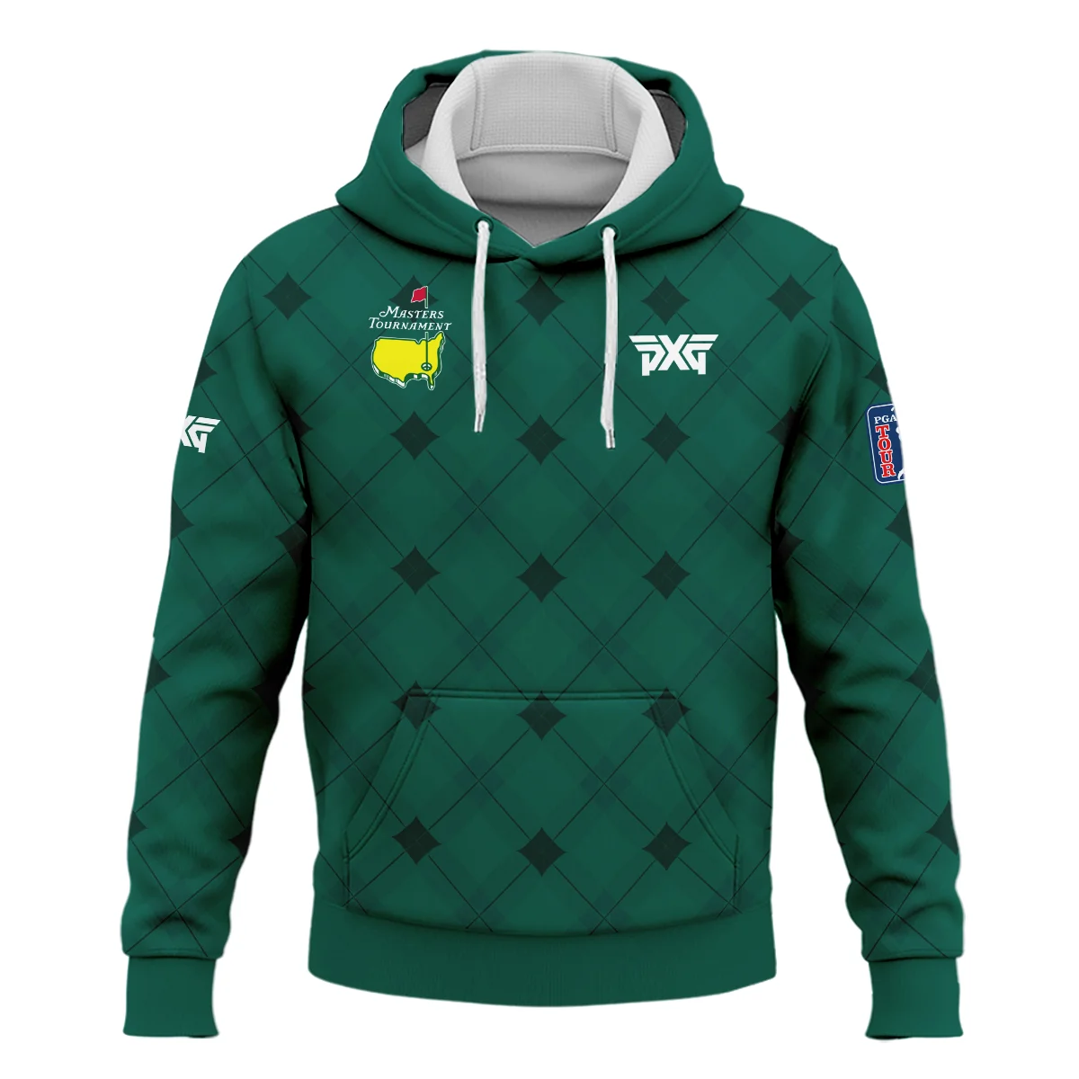 Golf Masters Tournament Green Argyle Pattern Hoodie Shirt Style Classic Hoodie Shirt